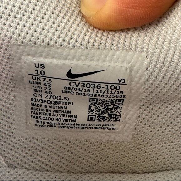 Nike Air Force 1 Sage Low White Leather/Digital Pink Sneakers Women’s 10 EUR 42 - Picture 5 of 10